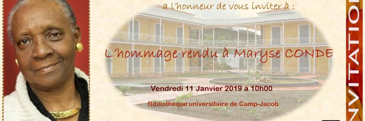Hommage rendu à Maryse Condé
